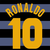 1997/1998 Ronaldo #10 INT Retro Soccer Jersey(带10号）