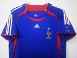 2006 France Home Retro Soccer Jersey