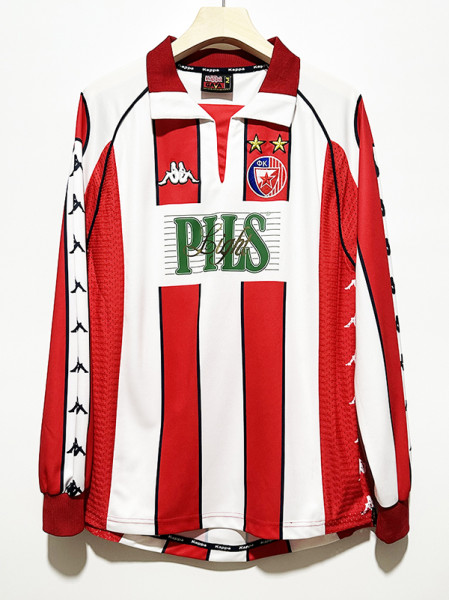 1999/2001 Red Star Belgrade Home Long Sleeve Retro Soccer Jersey(长袖)