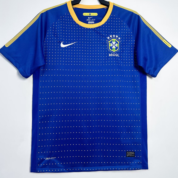 2010 Brazil Away Retro Soccer Jersey