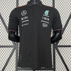 2024 F1 Mercedes Black Polo Racing Suit(有领)