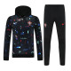 25-26 Portugal Black Figure Hooded  Tracksuit