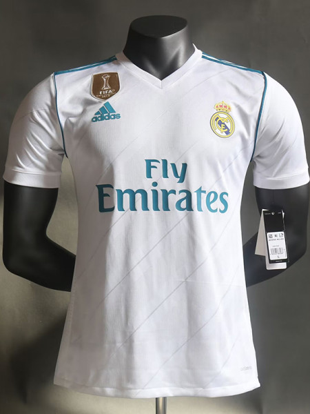 2017/2018 RMA Home Retro Player Version Soccer Jersey(球员)