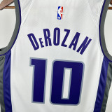 22/23 Kings DeROZAN #10 White Home Top Quality Hot Pressing NBA Jersey
