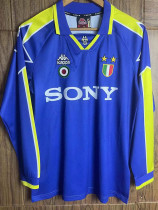 1996/1997 JUV Away Blue Retro Long Sleeve Soccer Jersey (长袖)