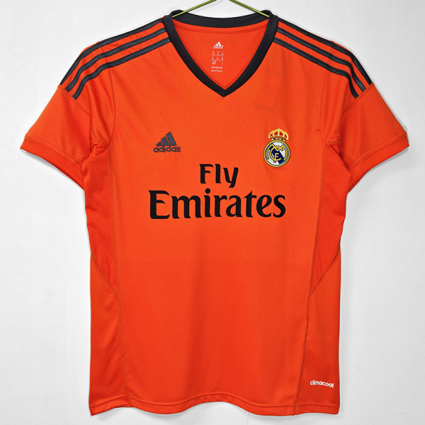 2013/2014 RMA Third Orange Retro Soccer Jersey