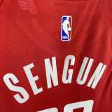 22/23 ROCKETS SENGUN #28 Red Away Top Quality Hot Pressing NBA Jersey