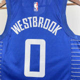22/23 Clippers WESTBROOK #0 Blue Top Quality Hot Pressing NBA Jersey