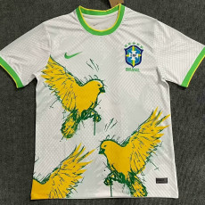 22-23 Brazil White Bird Special Edition Fans Soccer Jersey