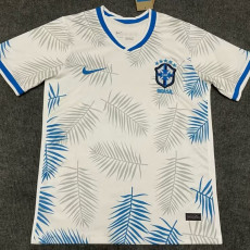 22-23 Brazil White Feather Special Edition Fans Soccer Jersey