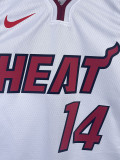 22/23 HEAT HERRO #14 White Top Quality Hot Pressing NBA Jersey (V领）