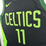 24/25 CELTICS IRVING # 11City Edition Top Quality Hot Pressing Retro NBA Jersey