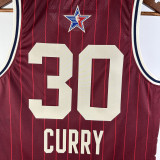 23/24 ALL-STAR CURRY #30 Red Top Quality Hot Pressing NBA Jersey
