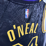 Lakers O'NEILL # 34 Black Snake Pattern Top Quality Hot Pressing NBA Jersey