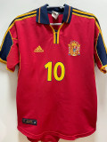 2000 Spain Home Retro Soccer Jersey(No number不带号）