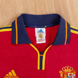 2000 Spain Home Retro Soccer Jersey(No number不带号）