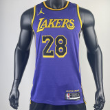 22/23 LAKERS HACHIMURA #28 Purple Top Quality Hot Pressing NBA Jersey (Trapeze Edition)