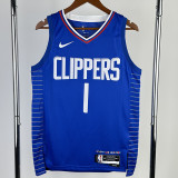 22/23 CLIPPERS HAROEN #1 Blue Top Quality Hot Pressing NBA Jersey