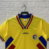 1994 Romania Yellow Retro Soccer Jersey