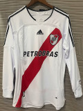 2006/2007 River Plate Home  Long Sleeve Retro Soccer Jersey