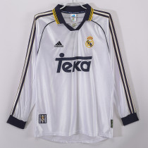 1998/2000 RMA Home Long Sleeve Retro Soccer Jersey (长袖)