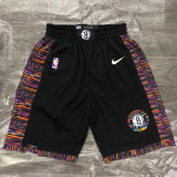 19/20 NETS Black City Edition Top Quality NBA Pants(彩边)