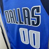 Dallas Mavericks CHRISTIE #00 Blue Top Quality Hot Pressing NBA Jersey