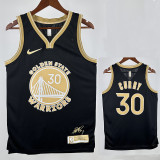 23/24 WARRIORS STEPHEN CRRY #30 Black Honor Edition Top Quality Hot Pressing NBA Jersey (V领、荣耀版黑）