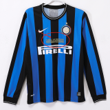 2009/2010 INT Home Long Sleeve Retro Soccer Jersey (长袖)(欧冠决赛字)
