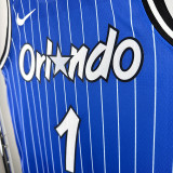 18/19 Magic HARDAWAY #1 Retro Striped Blue Top Quality Hot Pressing NBA Jersey 复古 条纹蓝色