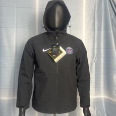 24-25 PSG Black Assault  Hooded Windbreaker (Y21连帽冲锋衣）
