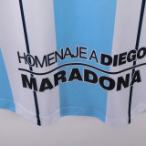 2001MARADONA 10# Argentina Home Retro Soccer Jersey