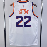 23/24 SUNS AYTON #22 White Top Quality Hot Pressing NBA Jersey