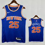 KNICKS BRIDGES #25Blue Top Quality Hot Pressing NBA Jersey