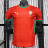 24-25 Morocco Home  Player Version Soccer Jersey