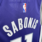 22/23 KINGS SABONIS #11 Purple Away Top Quality Hot Pressing Retro NBA Jersey