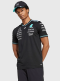 2025 F1 Mercedes Black V Neck Racing Suit(圆领)