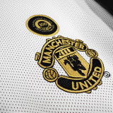 2001/2002 Man Utd 100th Centenary White Black Retro Soccer Jersey