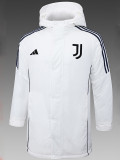 24/25 JUV White Hooded Cotton Coat 连帽棉衣