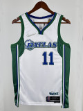 75th Anniversary Dallas Mavericks LRVING #11 White Top Quality Hot Pressing City Edition NBA Jersey（城市版）