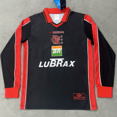 1996/1997 Flamengo Black Long Sleeve Retro Soccer Jersey