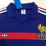 1984/1986 France Home Retro Soccer Jersey