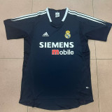 2004/2005 RMA Away Black Retro Soccer Jersey