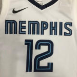 22/23 GRIZZLIES MORANT #12 White Edition Top Quality Hot Pressing NBA Jersey