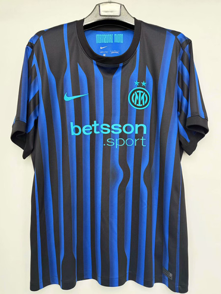 25/26  INT Home 1:1 Fans Soccer Jersey(广告版）