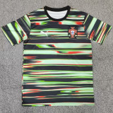 25-26 Portugal Green Black  Training shirts
