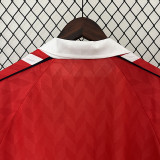 1988 Denmark Home Red  Retro  Soccer Jersey