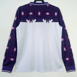 1992/1993 Fiorentina Away  Long Sleeve  Retro Soccer Jersey