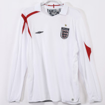 2006 England Home Retro Long Sleeve Soccer Jersey (长袖)