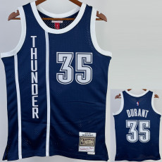 2015/2016 OKC DURANT #35 Royal Blue Retro Top Quality Hot Pressing NBA Jersey